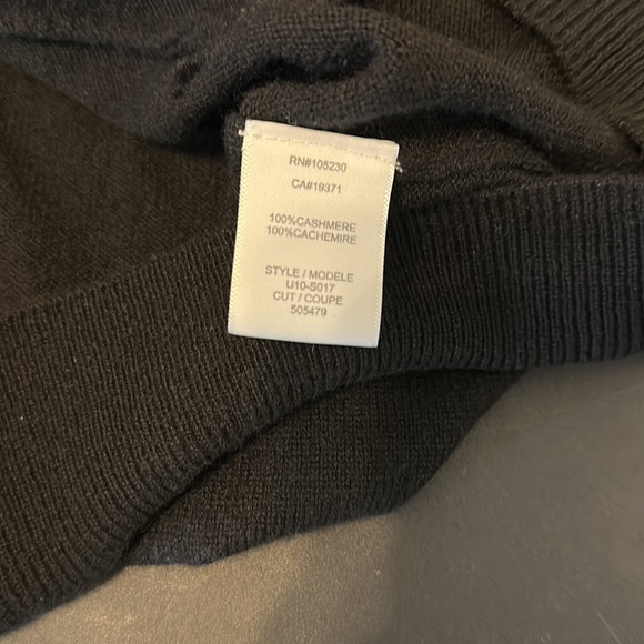 EQUIPMENT FEMME BLACK CASHMERE BUTTON UP CARDIGAN - Picture 8 of 8